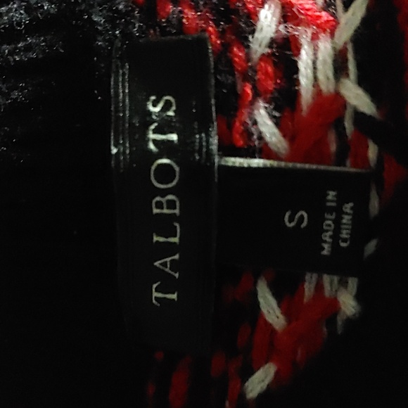 Talbots Fair Isle Black Sweater SZ.S - Picture 6 of 6